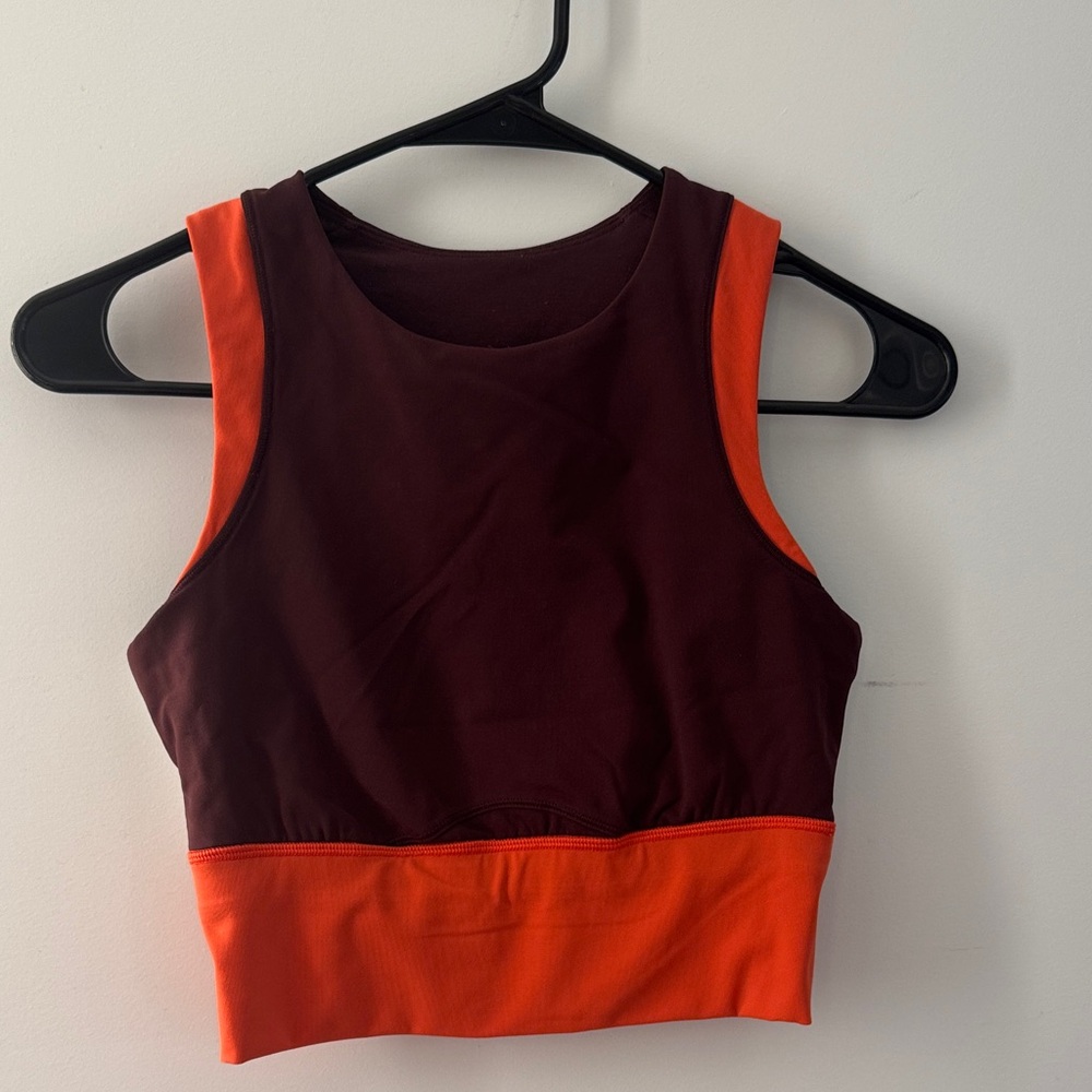 lululemon athletica Red and Orange Sports Bra